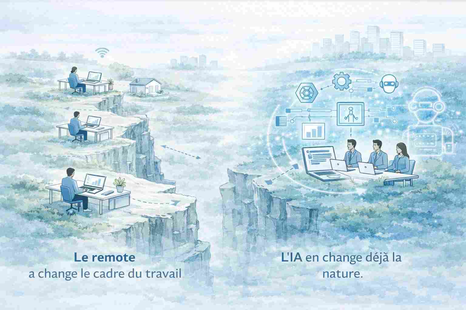 Le remote a changé le cadre du travail. L’IA en change déjà la nature.