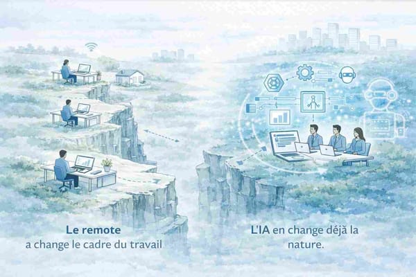 Le remote a changé le cadre du travail. L’IA en change déjà la nature.